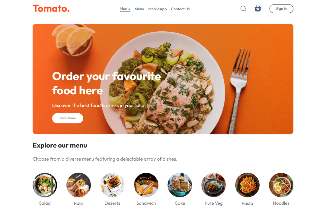 Food Ordering App